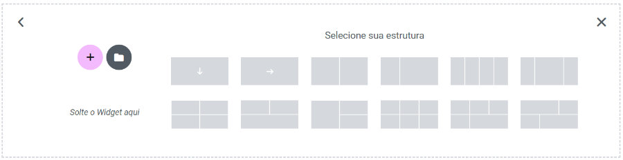 Estruturas do Elementor Contâiner