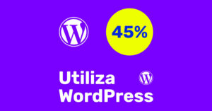 45% dos websites no mundo utilizam o WordPress